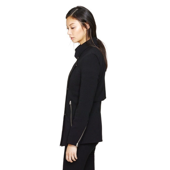 ARITZIA Wilfred Black Mayet Moto Jacket Medium - Picture 2 of 14